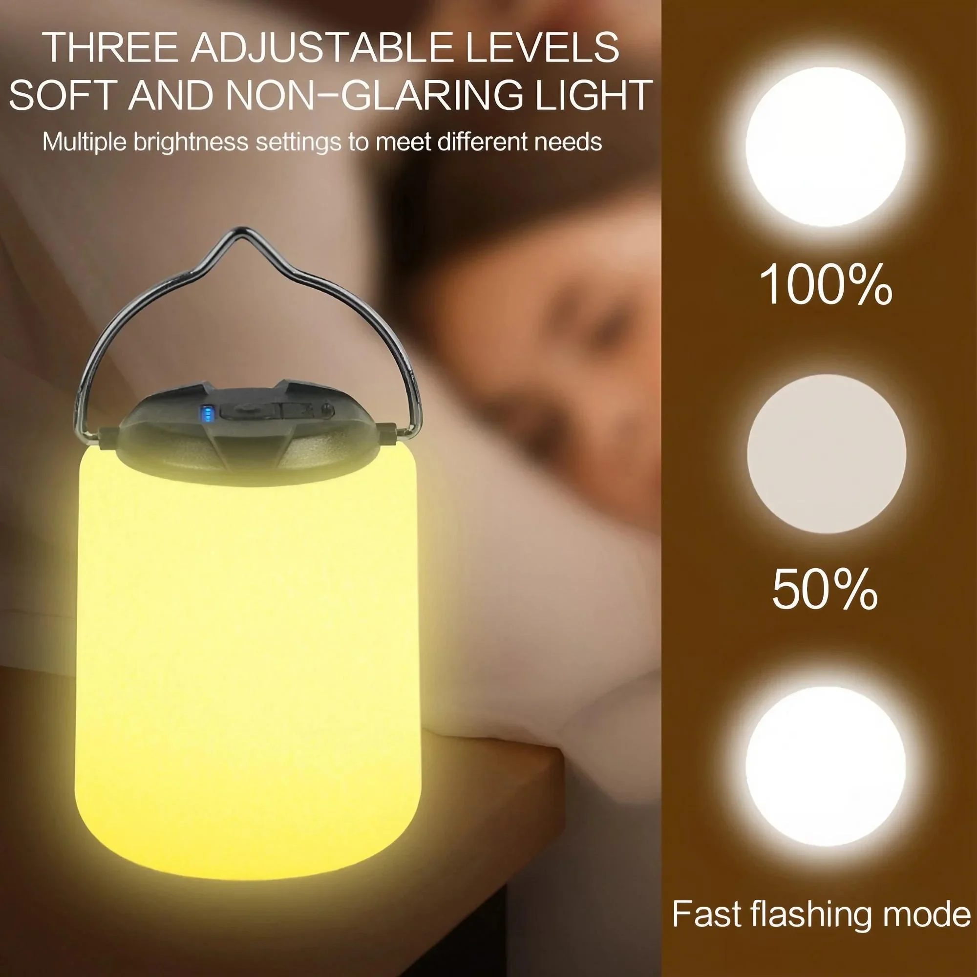 Outdoor Adventure Enthusiast - 3 Speed Brightness Adjustment USB Rechargeable