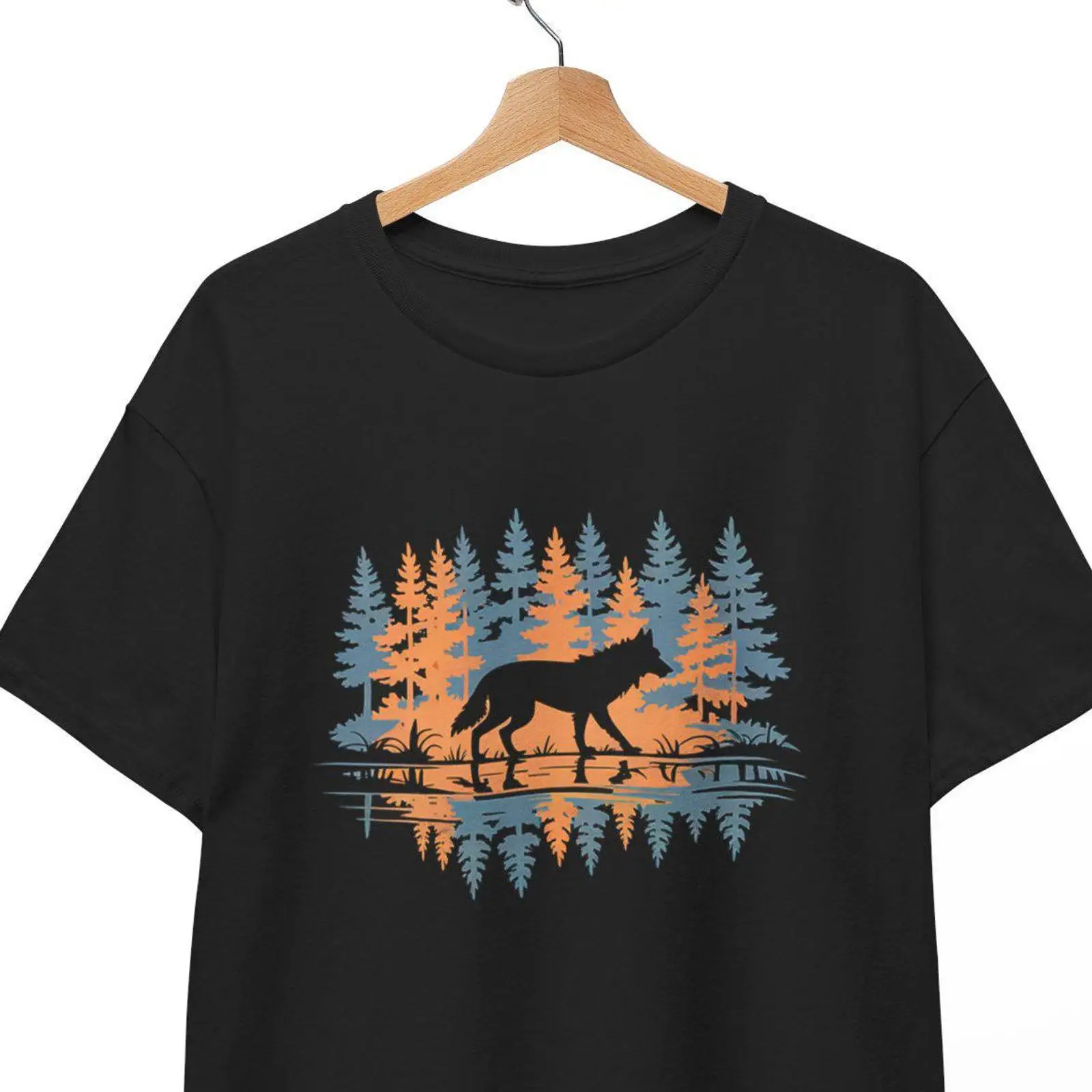Outdoor Adventure Enthusiast - Wolf Nature T Shirt Wildlife Camping