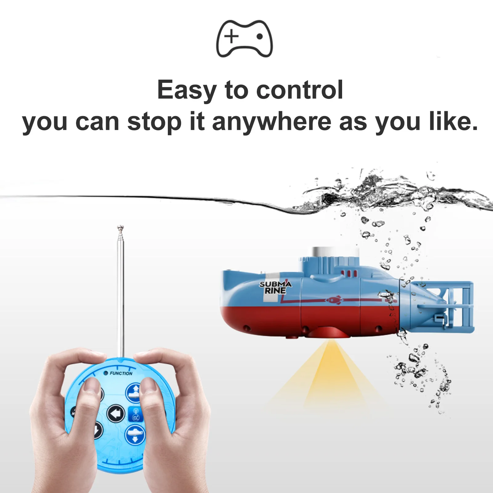 Simulation Mini RC Submarine 0 - Outdoor Adventure Toys recension och pris