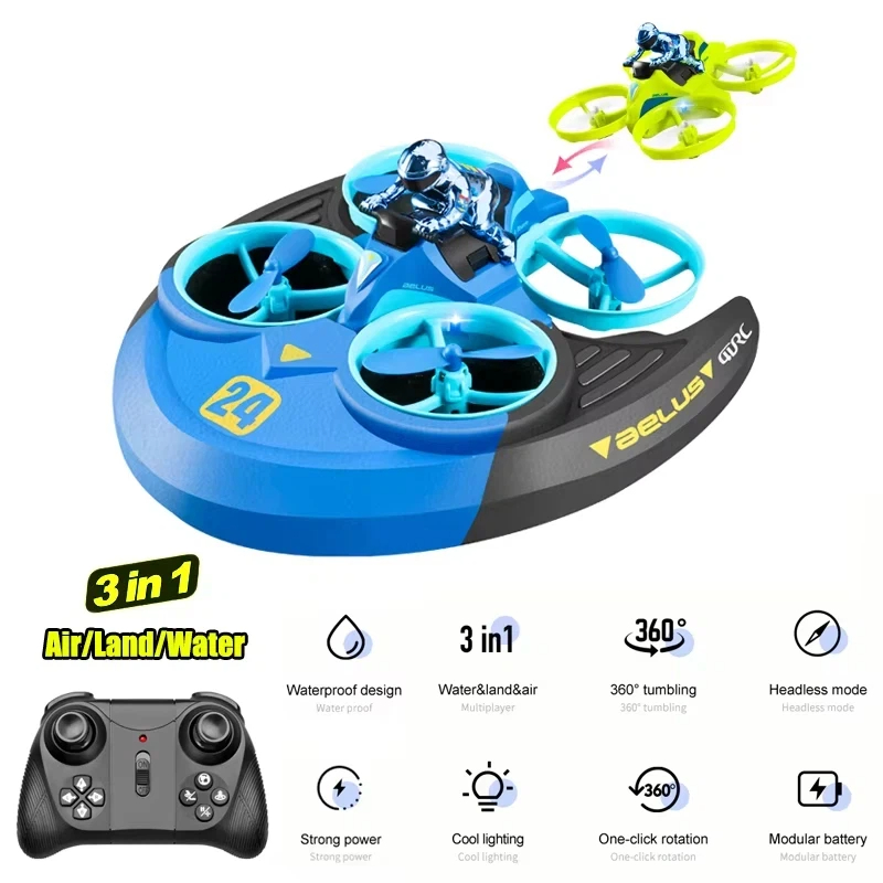 3-in-1 Land Air Sea RC Aircraf - Outdoor Adventure Toys recension och pris