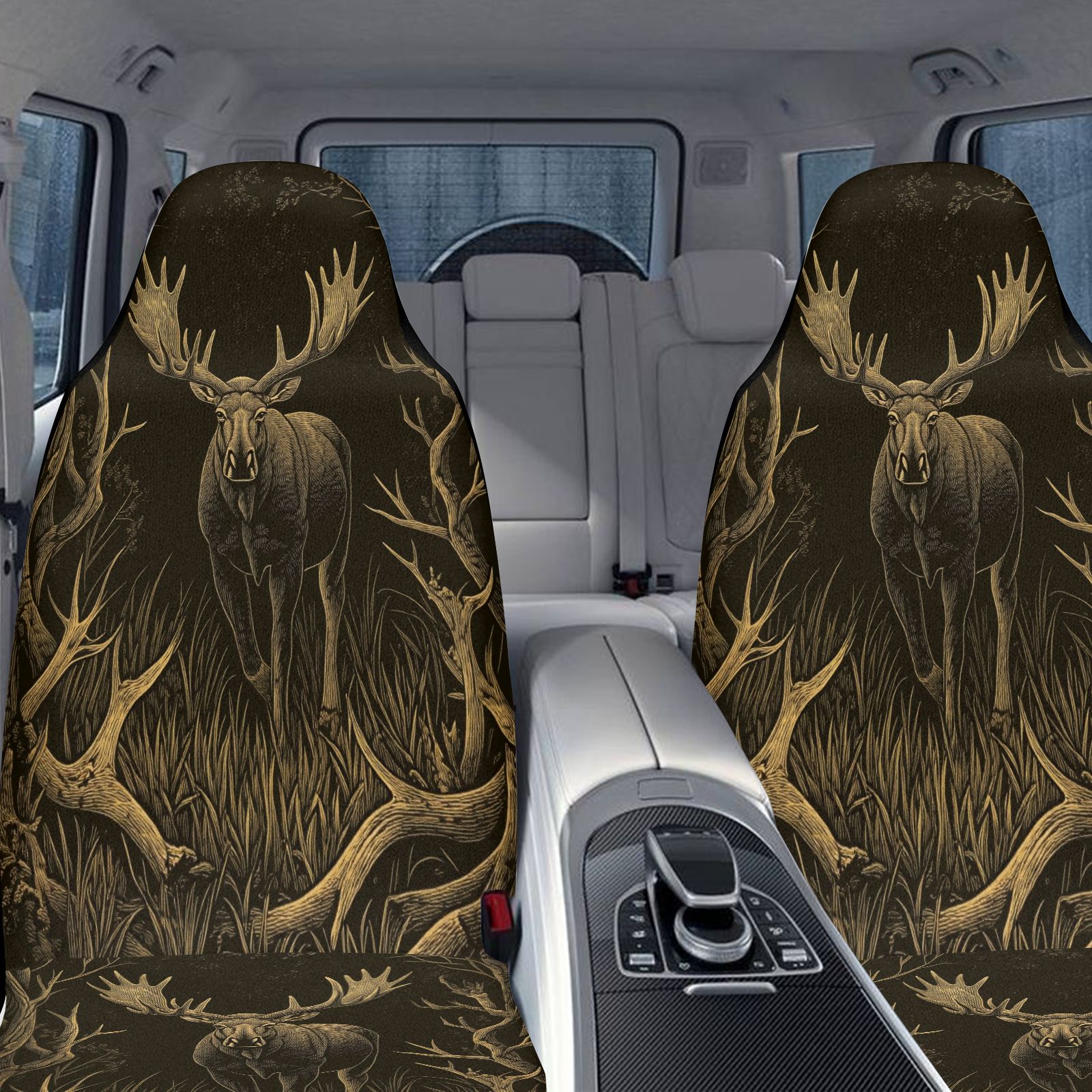 Car Seat Covers Brown Elk Patt - Outdoor Adventure Enthusiast recension och pris