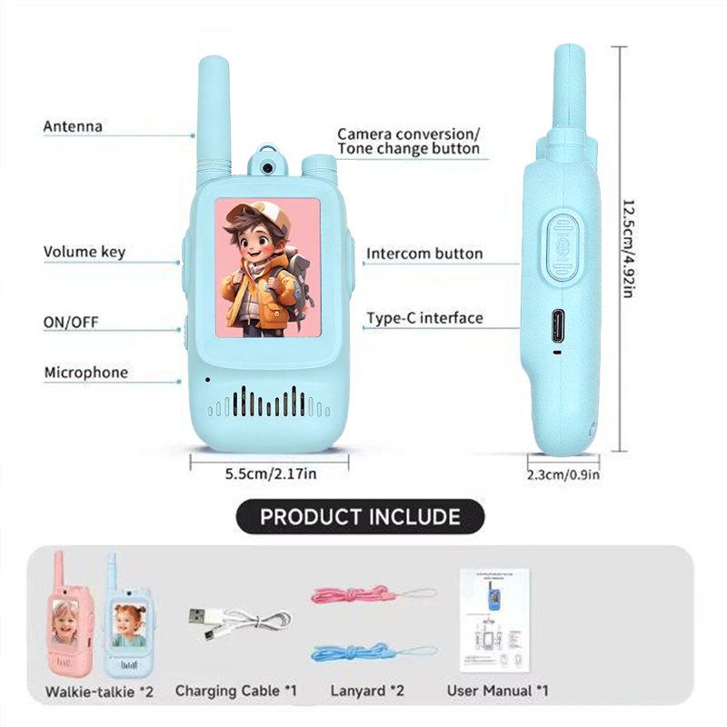 2pcs Kids Video Walkie Talkie  - Outdoor Adventure Toys recension och pris