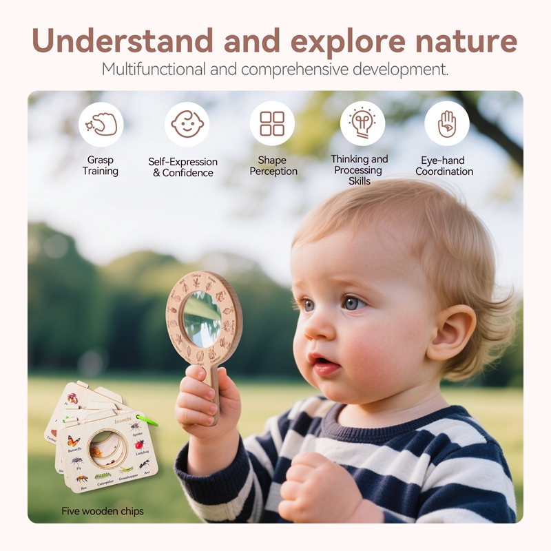 Wooden Montessori Toy Magnifyi - Outdoor Adventure Toys recension och pris
